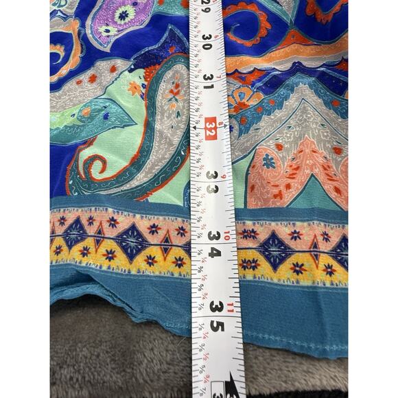 Robert Graham Charlotte Silk Paisley Shirt Dress S NWT Boho Luxe Resort Vibes - Picture 11 of 14